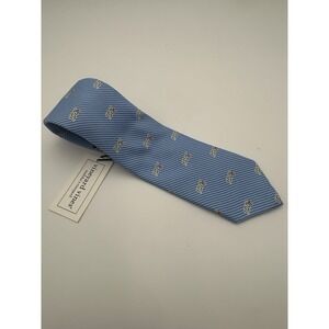 Vineyard Vines Mens Tie Baby Blue 100 NFL Striped Silk 3 1/2" x 59"